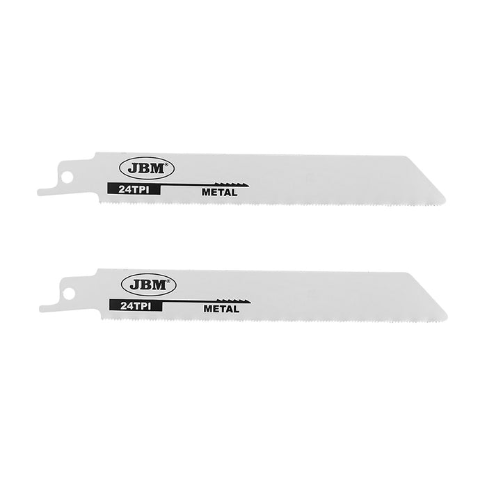 JEU DE 2 LAMES DE SCIE SABRE 150MM 24D/P POUR MÉTAL POUR RÉF. 60019