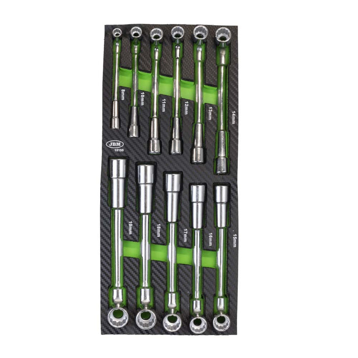EVA FOAM MODULE WITH 11 COMBINATION "L" TYPE SOCKET WRENCHES