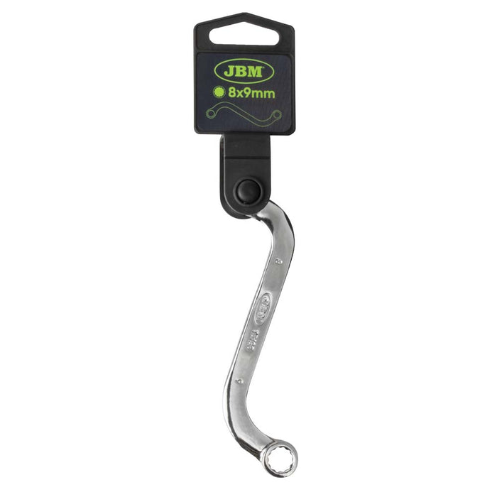 "S" TYPE WRENCH 8X9MM - BRIGHT FINISH