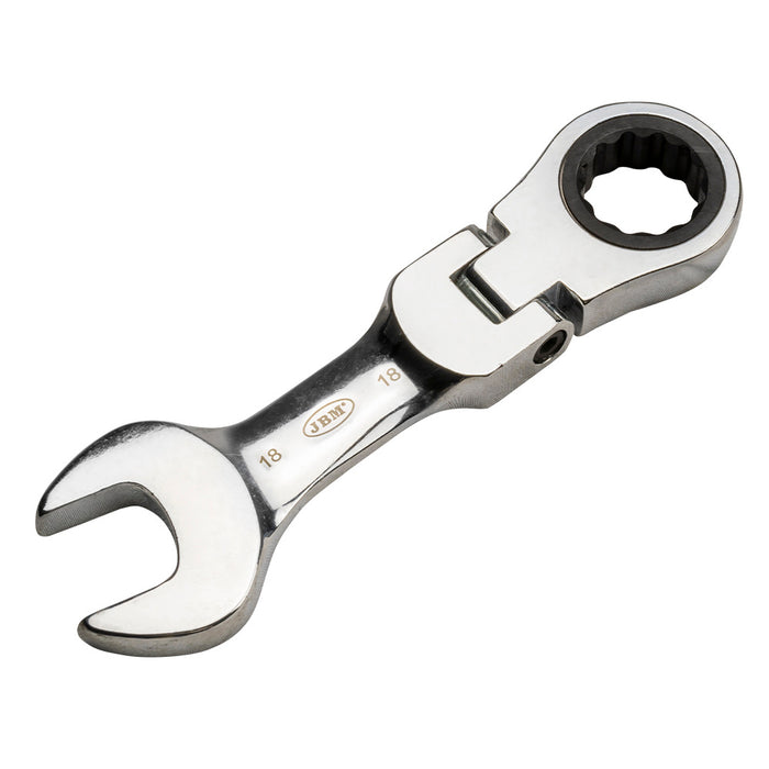 FLEXIBLE MINI RATCHET COMBINATION WRENCH - 12MM