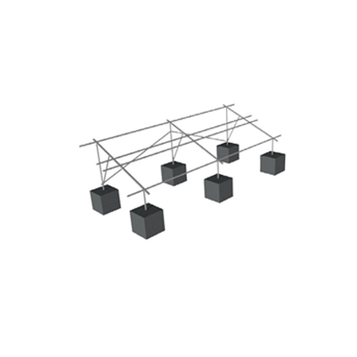 SOPORTE DE PANEL SOLAR PARA BASE DE CEMENTO