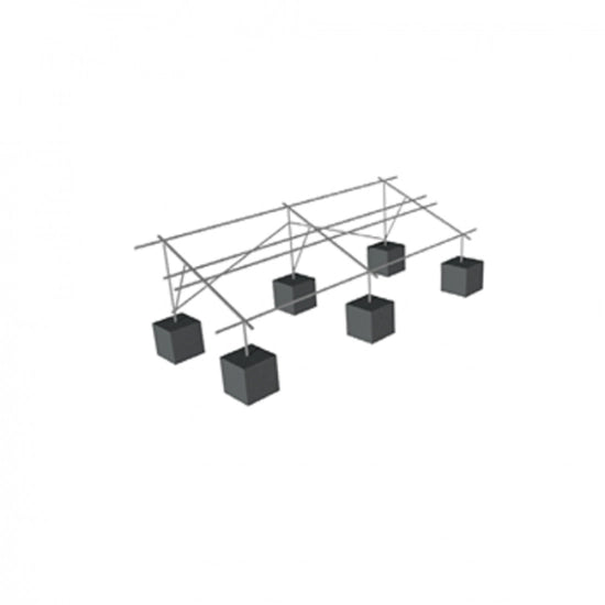 SOPORTE PANEL SOLAR P/BASE CEMENTO