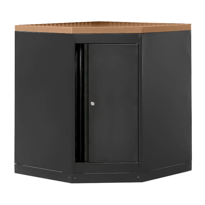 ARMARIO ESQUINERO CON TABLERO DE MDF - NEGRO