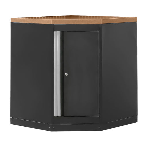 ARMARIO ESQUINERO CON TABLERO DE MDF - PLATA