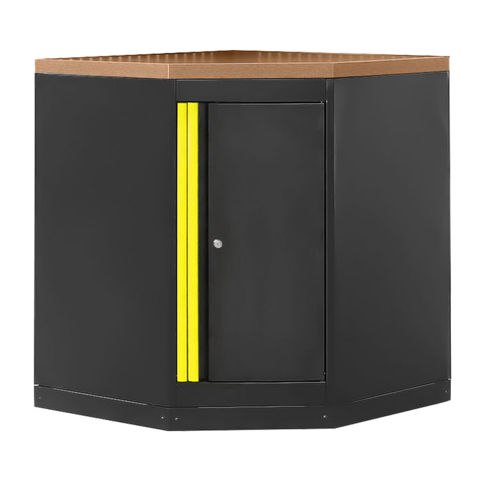 ENSEMBLE DE MEUBLES MODULAIRES (22 PIÈCES) - JAUNE