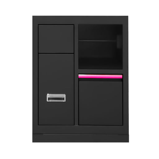 MUEBLE CON 3 CAJONES CON PORTABOBINA DE PAPEL - ROSA