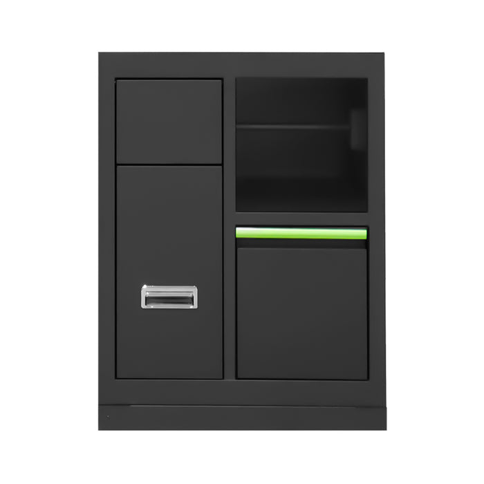 CONJUNTO DE MOBILIÁRIO MODULAR (34 PEÇAS) - EXTENSÃO COM SÉRIE446, REF.16493 E REF.18403 - AMARELO