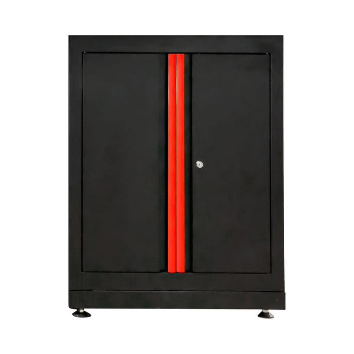 MODULAR FURNITURE SET (13PCS) - SET WITH TWO-DOOR WARDROBE (REF. 18105) - RED