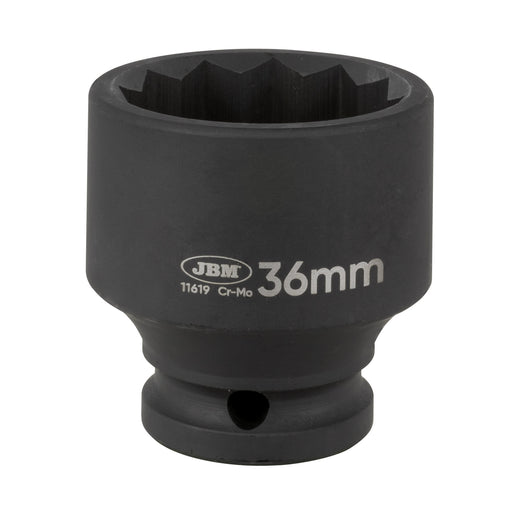 VASO DE IMPACTO CORTO DE 12 CANTOS - 1/2" 36MM