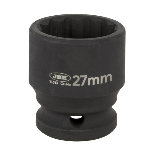 VASO DE IMPACTO CORTO DE 12 CARAS - 1/2" 27MM