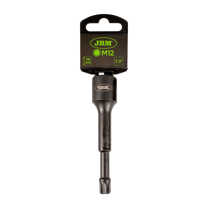1/2" VASO DE IMPACTO ESPECIAL PARA TORNILLOS SPLINE (XZN) M12 (115MM)