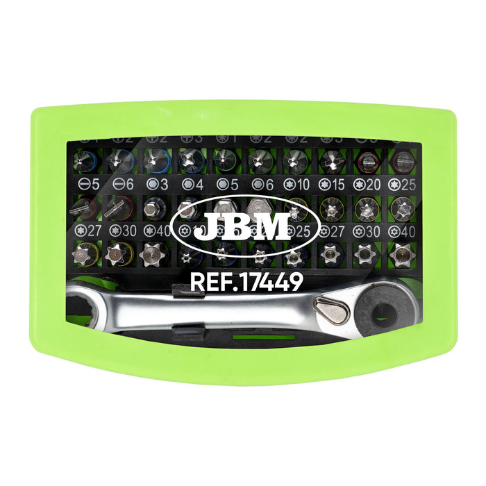 JUEGO DE PUNTAS DE 1/4" 31 PCS REF.17144