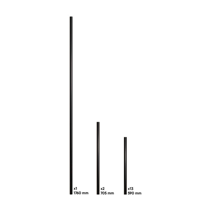 HANDLE SET FOR SERIES446 - BLACK