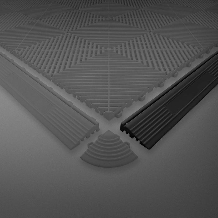 PACK 20 PERFIL NEGRO PARA BALDOSAS DE PP (MACHO)