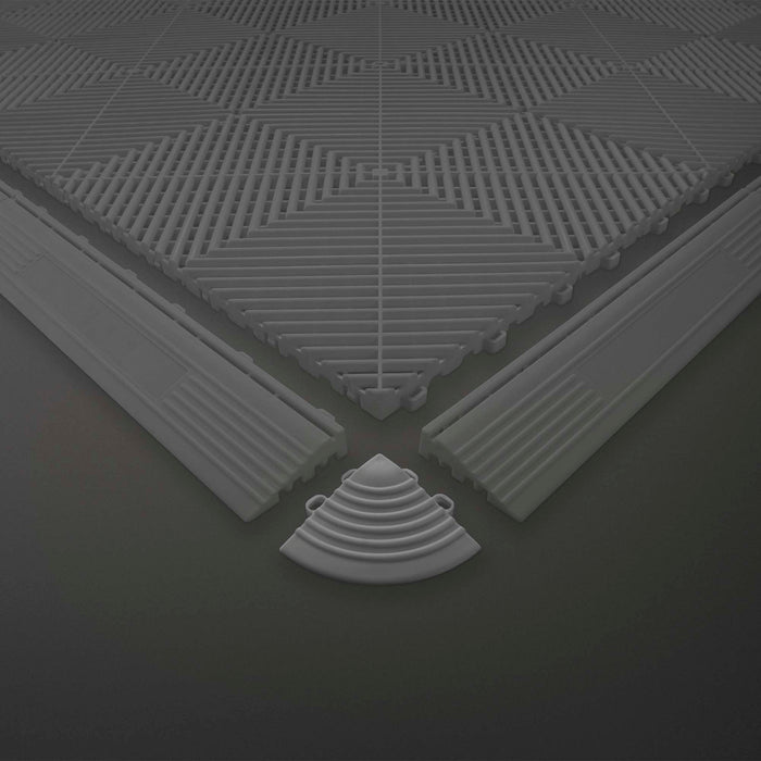 PACK 10 ESQUINERO GRIS PARA BALDOSAS DE PP