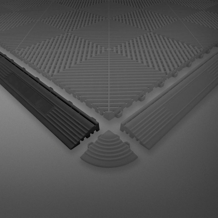 PACK 20 PERFIL NEGRO PARA BALDOSAS DE PP (HEMBRA)