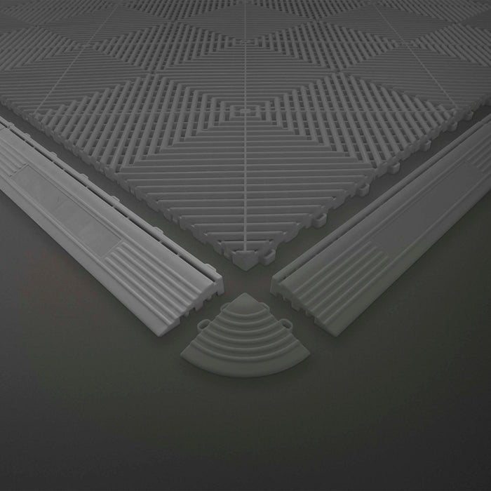 PACK 20 PERFIL GRIS PARA BALDOSAS DE PP (HEMBRA)