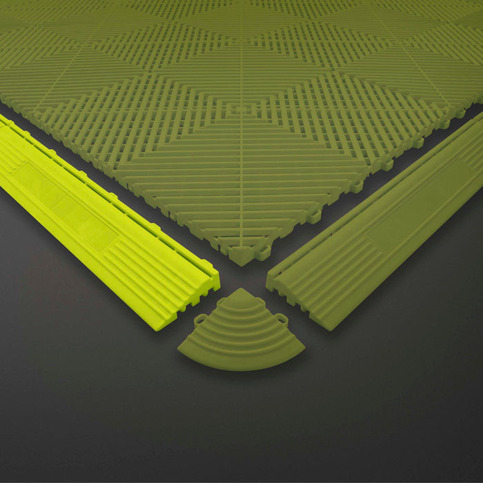 BATCH OF 10 UNITS YELLOW PROFILE FOR PP TILES (FEMALE)