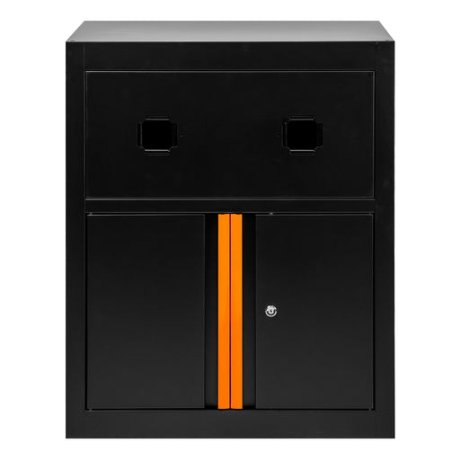 ARMARIO CON CARRETES DE AIRE COMPRIMIDO Y ELÉCTRICO - NARANJA
