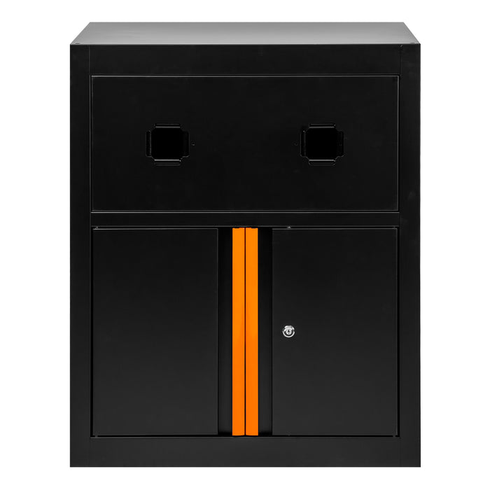 ARMARIO CON CARRETES DE AIRE COMPRIMIDO Y ELÉCTRICO - NARANJA