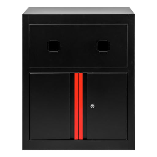 ARMARIO CON CARRETES DE AIRE COMPRIMIDO Y ELÉCTRICO - ROJO