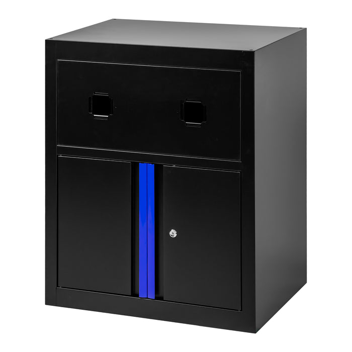 ARMARIO CON CARRETES DE AIRE COMPRIMIDO Y ELÉCTRICO - AZUL
