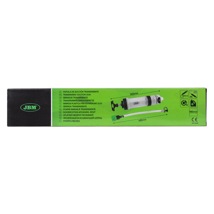 PISTOLA SUCCION TRANSPARENTE 1500ML