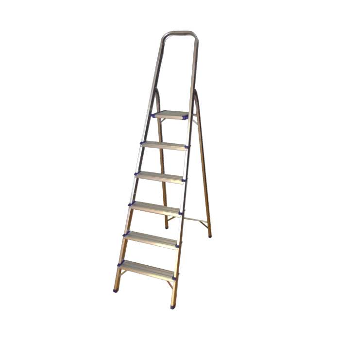 ESCALERA DE ALUMINIO CON 6 PELDAÑOS