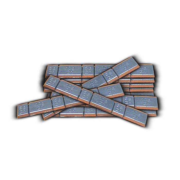 LOTE 100 UNIDADES CONTRAPESA-ZINC-AUTOADHESIVA-45GR