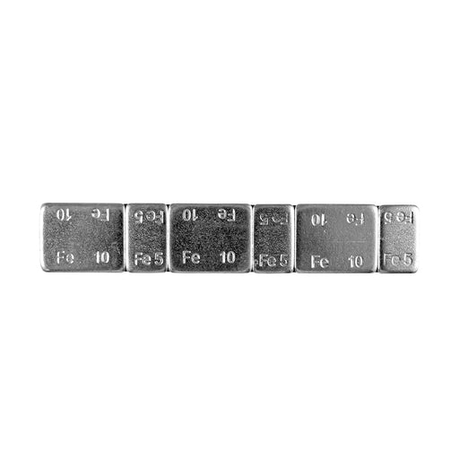 LOTE 100 UNIDADES CONTRAPESA-HIERRO/ADHESIVO-45GR-PLA