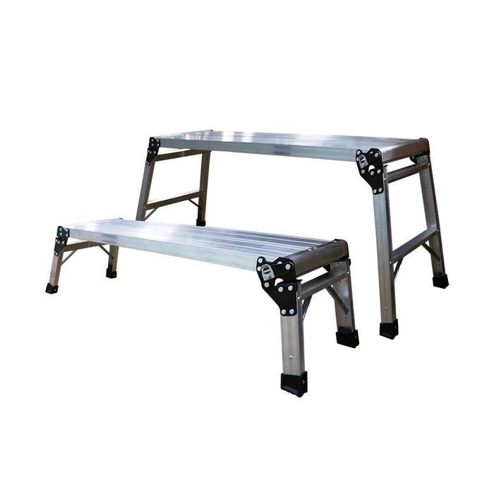 LOT DE 2 PLATEFORMES EN ALUMINIUM