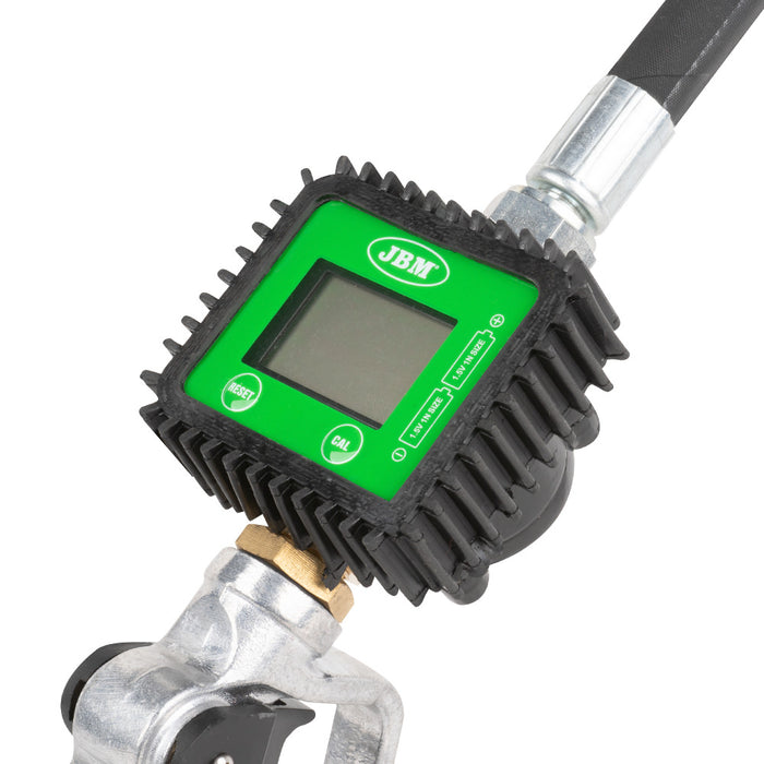PROMO SET  CARRETE DE MANGUERA PARA ACEITE BOCA DE 1/2" + PISTOLA DE BOMBEO PARA ACEITE CON CAUDALÍMETRO DIGITAL