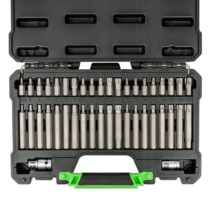 MALETÍN DE 42 PIEZAS HEXAGONALES, 12 CANTOS Y TORX