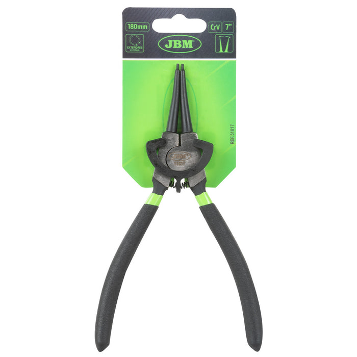 ALICATE SEEGER PARA EXTERIORES CON BOCA RECTA 7" (180MM)