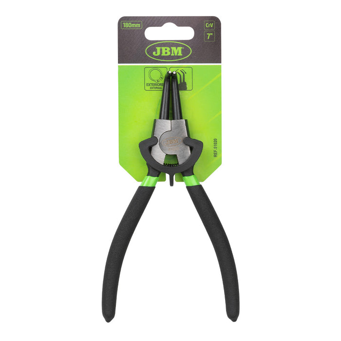 ALICATE SEEGER PARA EXTERIORES CON BOCA CURVA 7" (180MM)