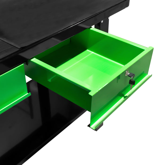 MESA DE TRABAJO DE 2 CAJONES CON PANEL FRONTAL