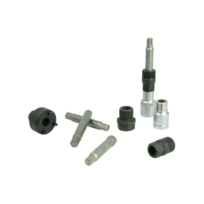 JUEGO DE EXTRACTORES PARA POLEAS DE ALTERNADOR 18PCS