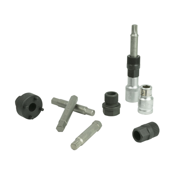 JUEGO DE EXTRACTORES PARA POLEAS DE ALTERNADOR 18PCS
