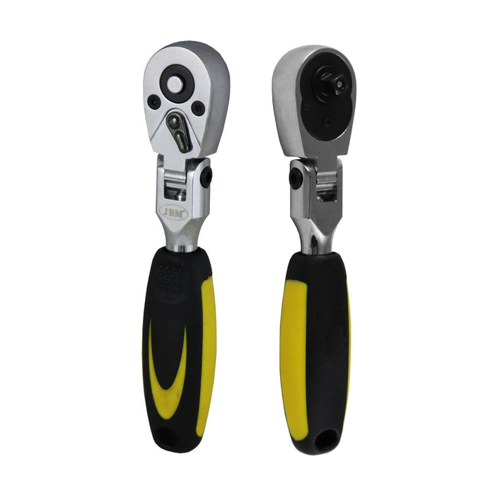 1/4" FLEX-HEAD RATCHET WITH 72-TOOTH HEAD 165MM