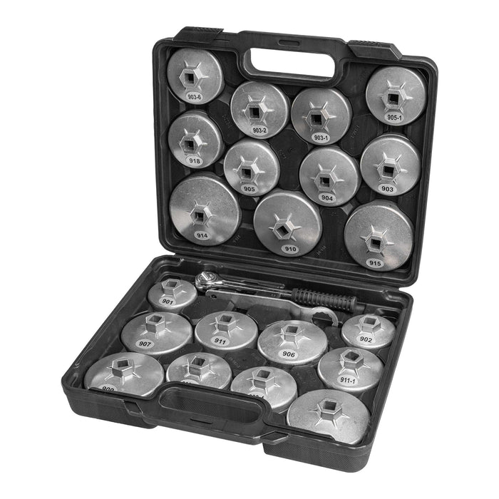 JUEGO DE EXTRACTORES PARA FILTROS DE ACEITE / 23PCS EN ALUMINIO