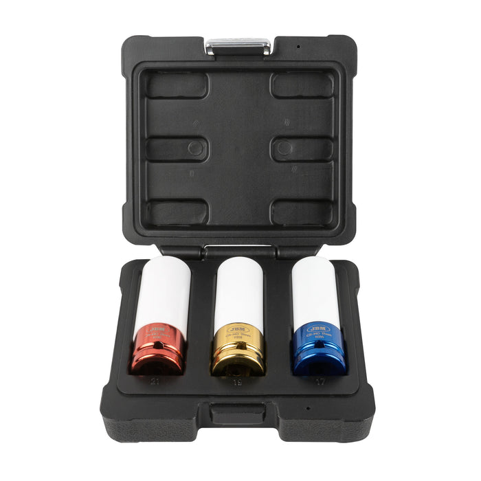 SET OF 3 1/2" IMPACT SOCKETS FOR WHEEL REMOVAL