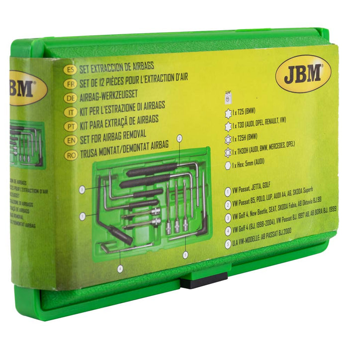 SET PARA LA EXTRACCIÓN DE AIRBAGS 12PCS