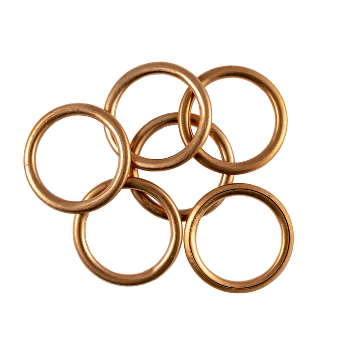 LOT OF 100 UNITS 18MM DIAMETER OIL DRAIN PLUG WASHER