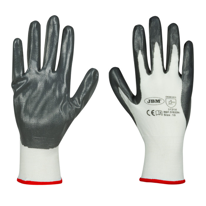 PACK 12 GUANTES CON PALMA REFORZADA DE NITRILO
