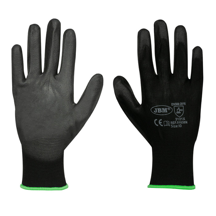 LOTE 12 UNIDADES GUANTES CON PALMA REFORZADA DE POLIURETANO T.11 - MODELO NUEVO