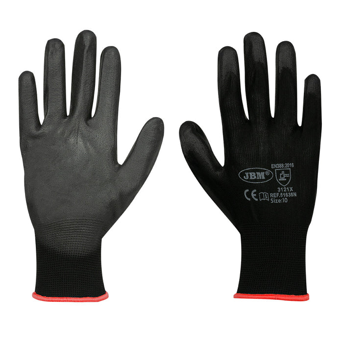 LOTE 12 UNIDADES GUANTES CON LA PALMA REFORZADA DE POLIURETANO T.8 MODELO NUEVO