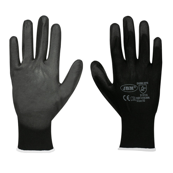LOTE 12 UNIDADES GUANTES CON LA PALMA REFORZADA DE POLIURETANO T.9 NUEVO MODELO