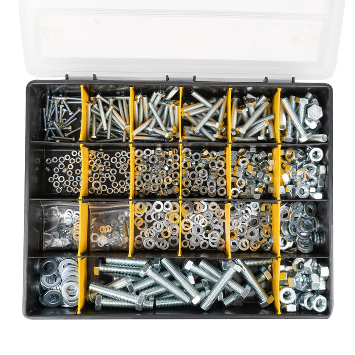 ESTUCHE SURTIDO DE TORNILLOS, TUERCAS Y ARANDELAS 828 PCS
