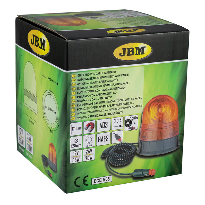 MAGNETIC BASE BEACON WITH CABLE H1 12V-55W