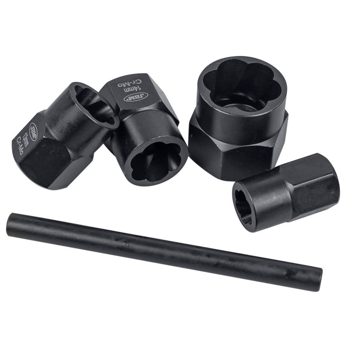 SET DE VASOS TWIST DE 3/8" PARA EXTRACCIÓN DE TUERCAS/TORNILLOS DE SEGURIDAD